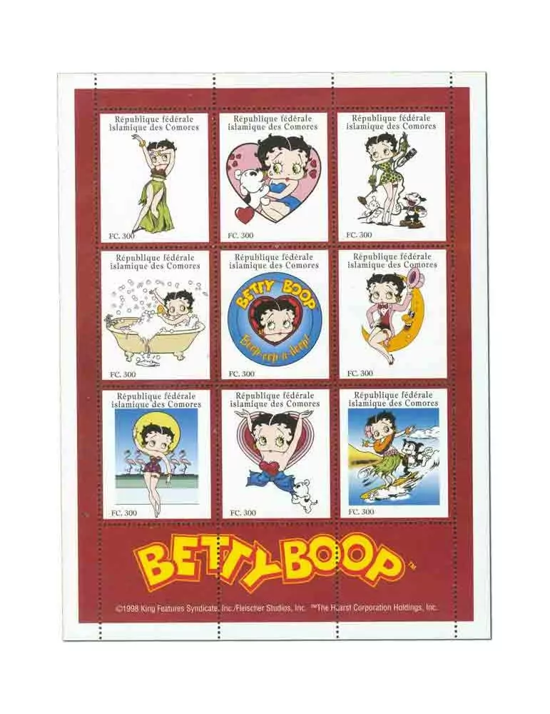COMORES : Thématique (Betty Boop)