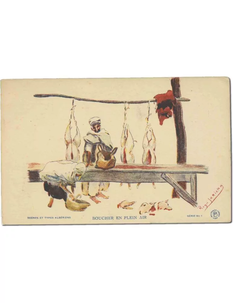 ALGERIE: CPA Scènes et types algériens