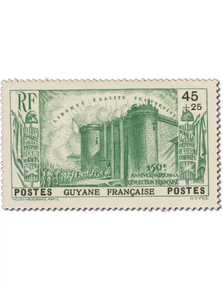 n° 152/156 - Timbre GUYANE Poste