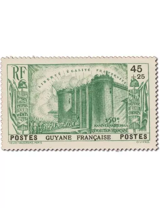 n° 152/156 - Timbre GUYANE Poste