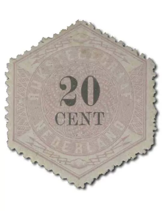 n° 6 - Timbre PAYS-BAS Telegraphe