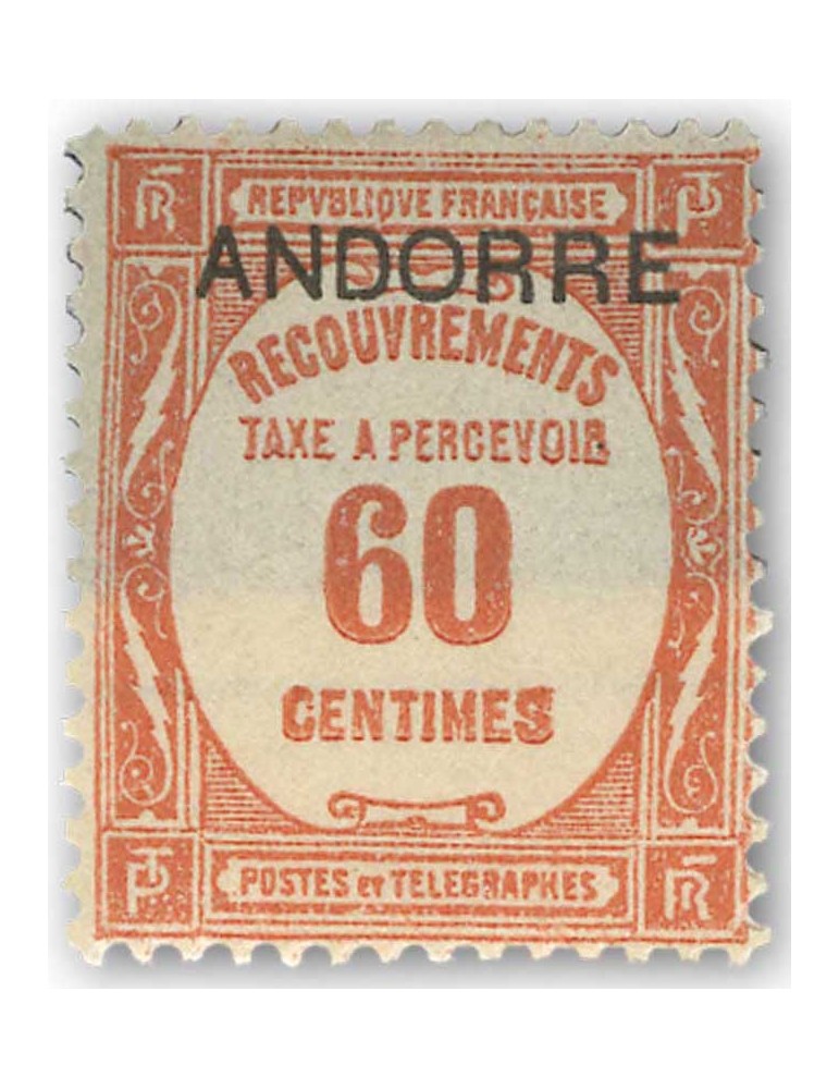 n° 9/15* - Timbre ANDORRE Taxe
