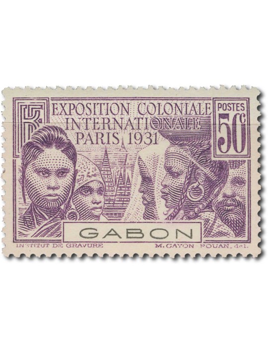 n° 121/124* - Timbre GABON Poste