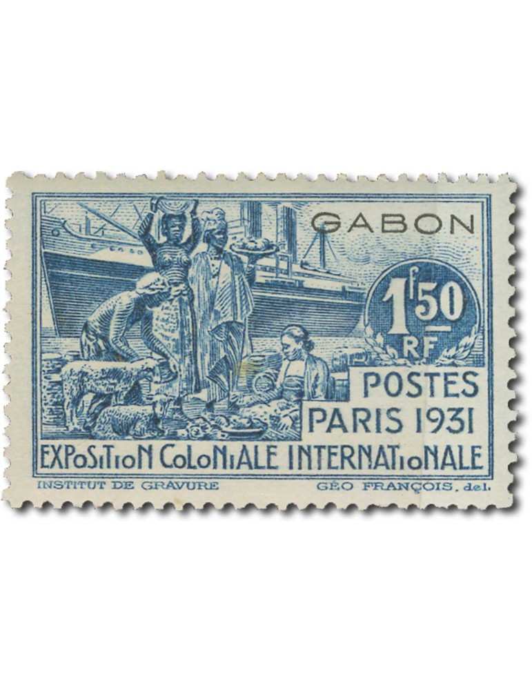 n° 121/124* - Timbre GABON Poste