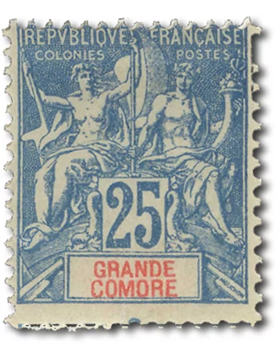 n° 14/19* - Timbre GRANDE COMORE Poste