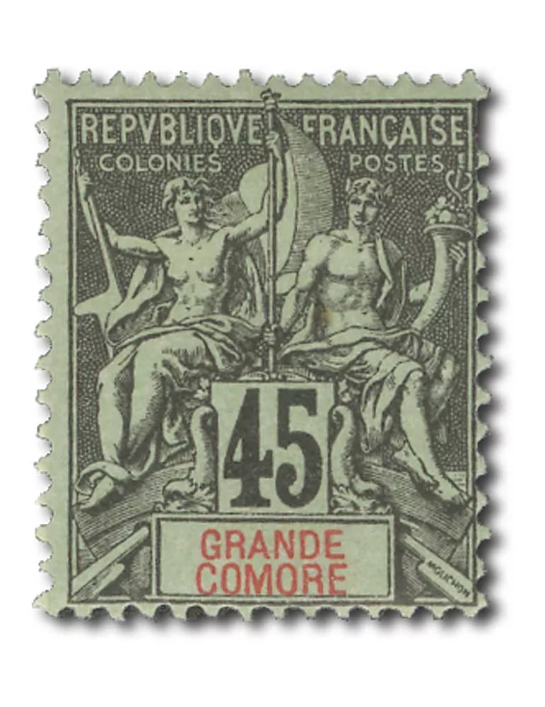 n° 14/19* - Timbre GRANDE COMORE Poste