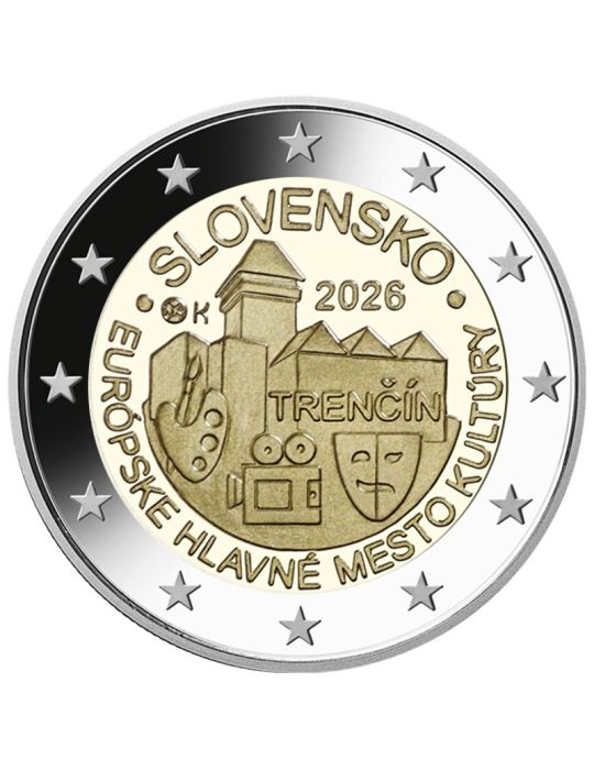 2 EURO COMMEMORATIVE 2026 : SLOVAQUIE (Trencin – Capitale de la culture)