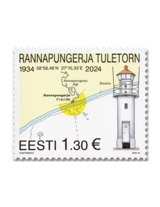 n° 1017 - Timbre ESTONIE Poste