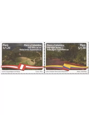 n° 2256/2257 - Timbre PEROU Poste (OK)