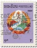 n° 1943B - Timbre LAOS Poste