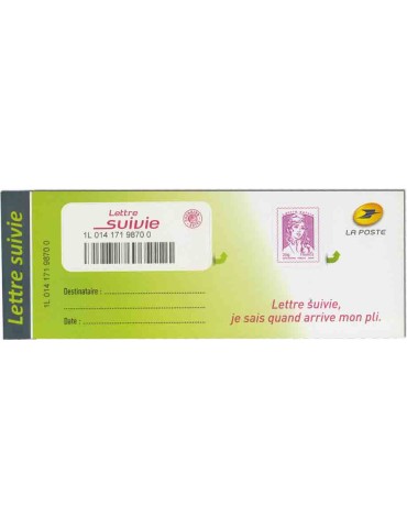 France : Lettre suivie LS1/LS5 neufs 2