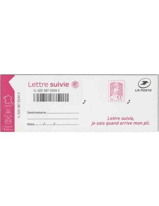 France : Lettre suivie LS1/LS5 neufs