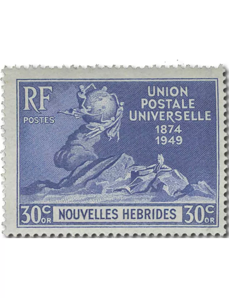 n° 136/139** - Timbre NOUVELLES HEBRIDES Poste