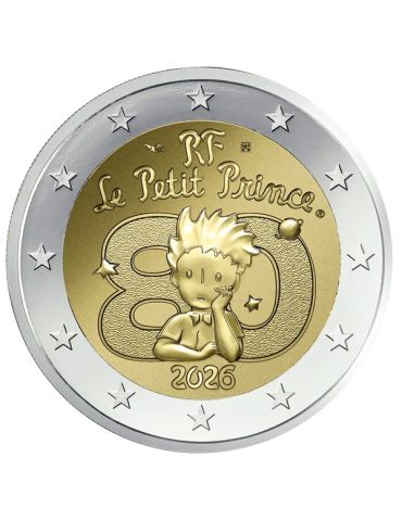 BU : 2 EURO COMMEMORATIVE 2026 COINCARD : FRANCE (L’Avion) 2