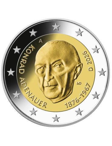 2 EURO COMMEMORATIVE 2026 : ALLEMAGNE (Konrad Adenauer)