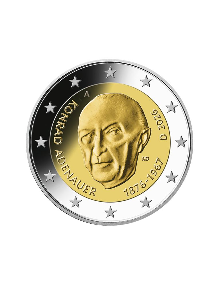 2 EURO COMMEMORATIVE 2026 : ALLEMAGNE (Konrad Adenauer)