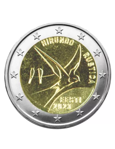 2 EURO COMMEMORATIVE 2023 : ESTONIE (Hirondelle Rustique)