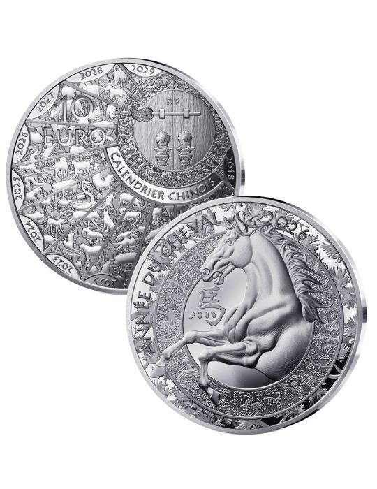 10 EUROS ARGENT BE - ANNEE DU CHEVAL (2026)