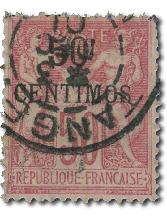 n° 6A obl. - Timbre MAROC Poste