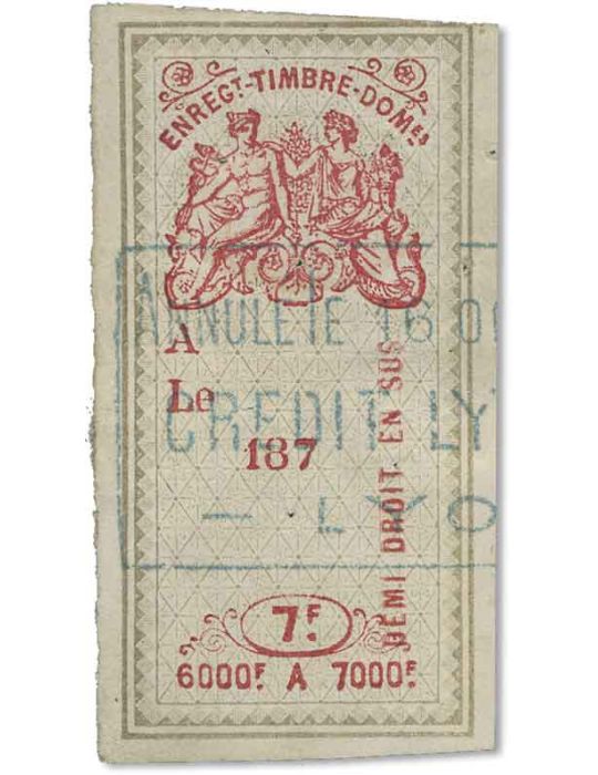 n° 183/197 obl. - Timbre FRANCE Fiscaux