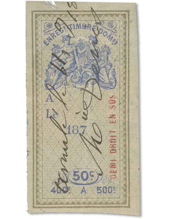 n° 183/197 obl. - Timbre FRANCE Fiscaux