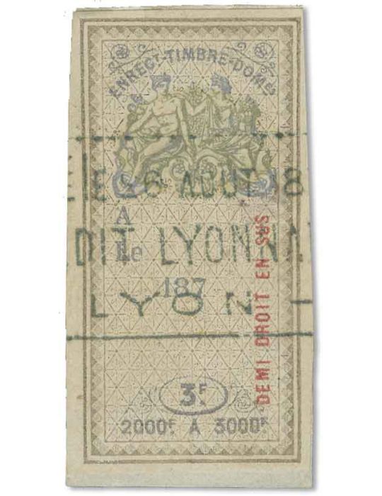 n° 183/197 obl. - Timbre FRANCE Fiscaux