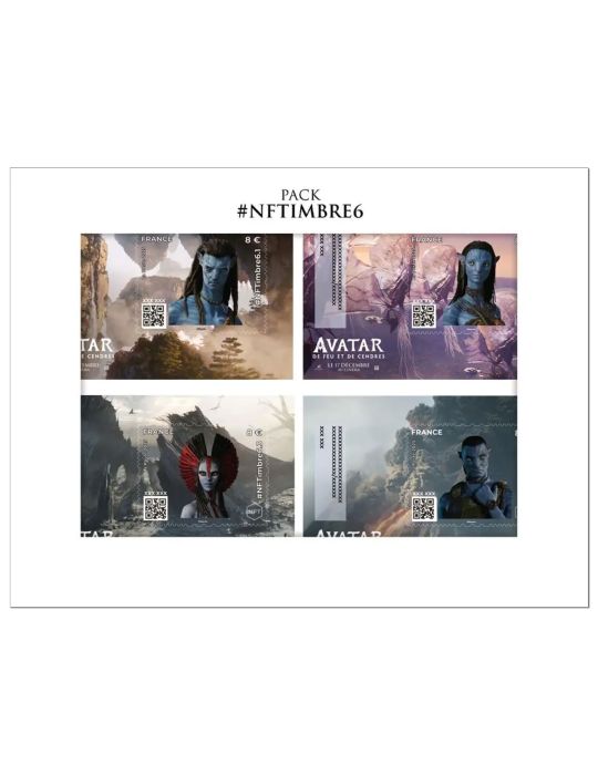 n° 8.1/8.4 - Timbre FRANCE Timbres Crypto (PACK NFTimbre6)