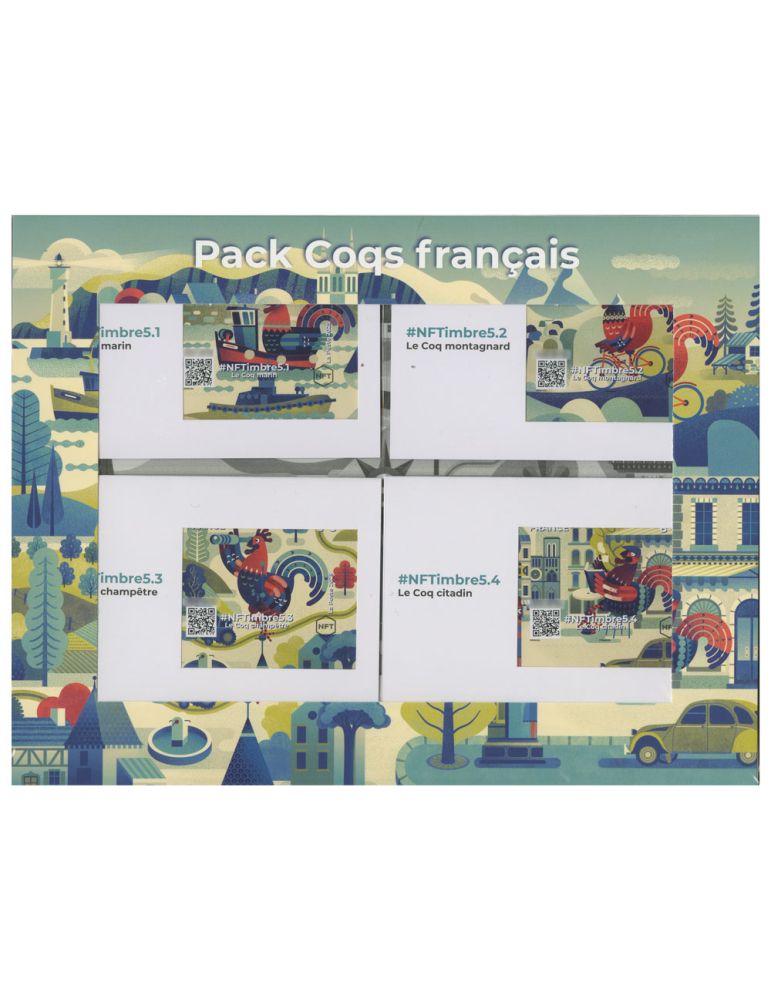 n° 7.1/7.4 - Timbre FRANCE Timbres Crypto (PACK NFTimbre5)