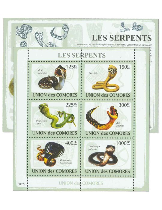 COMORES : Thématique (Les Serpents)