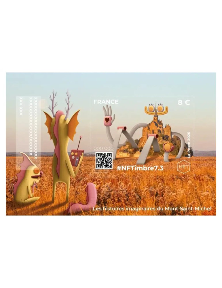 n° 9.3 - Timbre FRANCE Timbres Crypto (NFTimbre7.3)