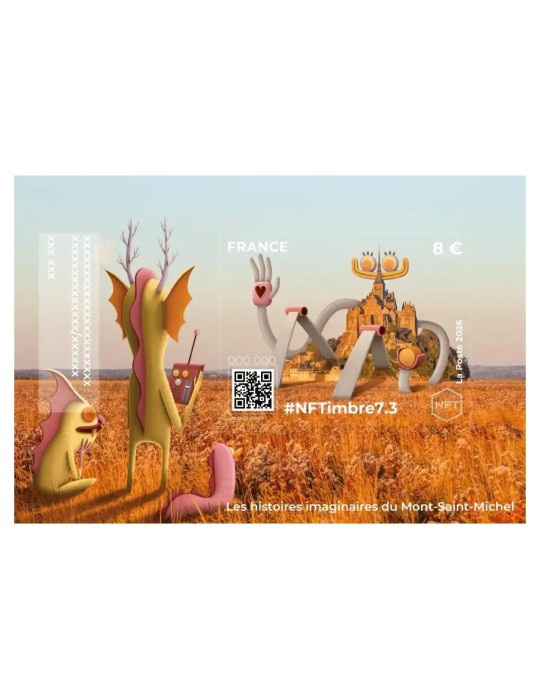 n° 9.3 - Timbre FRANCE Timbres Crypto (NFTimbre7.3)