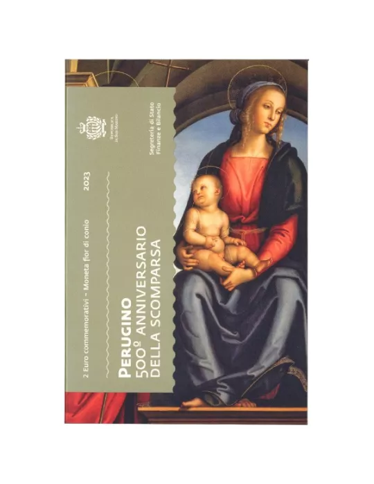 BU : 2 EURO COMMEMORATIVE 2023 : SAINT-MARIN (Le pérugin)