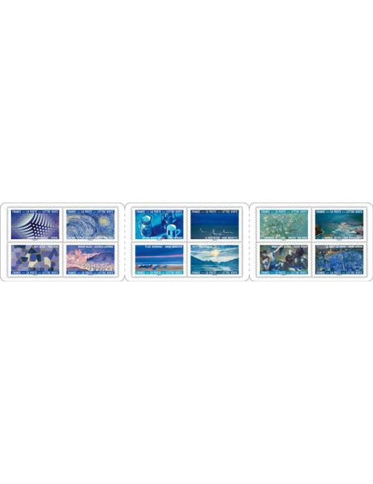 n° BC2656 - Timbre FRANCE Autoadhésifs (CARNET LE BLEU DANS L'ART)