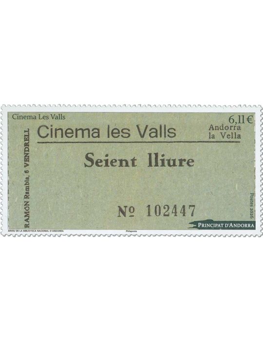 n° 939 - Timbre ANDORRE Poste (CINEMA LES VALLS)