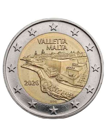 BU : 2 EURO COMMEMORATIVE 2026 : MALTE (La Valette) 2