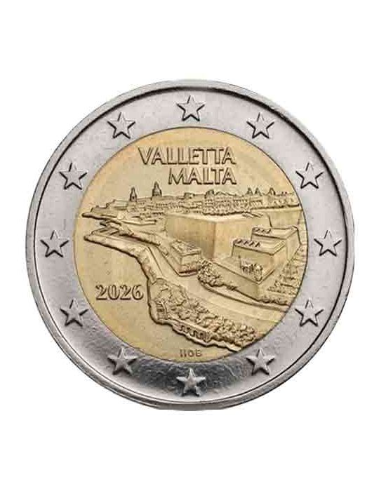 BU : 2 EURO COMMEMORATIVE 2026 : MALTE (La Valette)