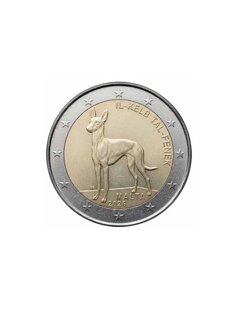 BU : 2 EURO COMMEMORATIVE 2026 : MALTE (Le Lévrier pharaon)