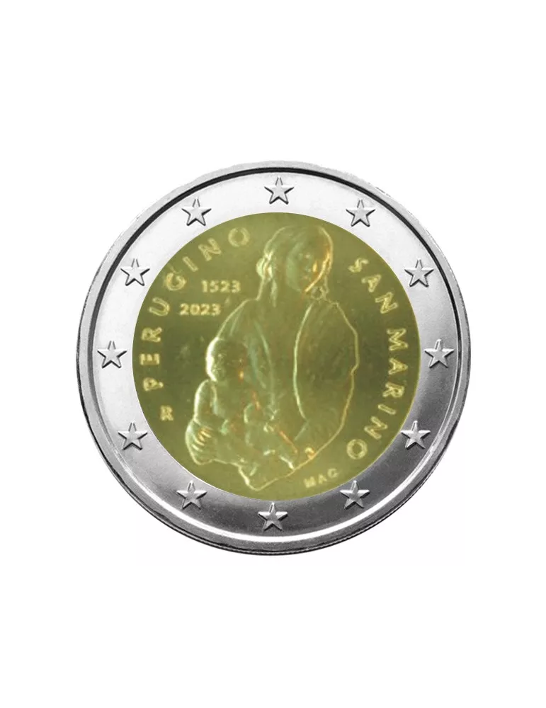 BU : 2 EURO COMMEMORATIVE 2023 : SAINT-MARIN (Le pérugin)
