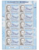 n° F102a - Timbre FRANCE Poste aérienne (MINI FEUILLE ELISABETH BOSELLI - (11_26_860)