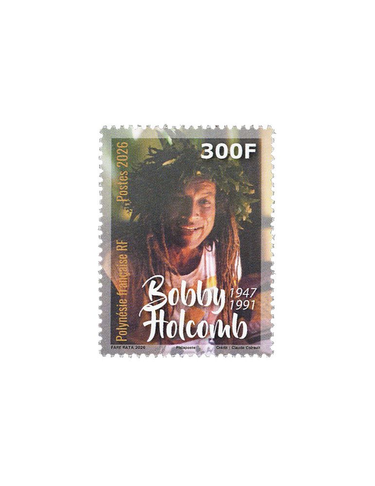 n° 1385 - Timbre POLYNESIE Poste (BOBBY HOLCOMB 1947-1991 - 13_26_200)