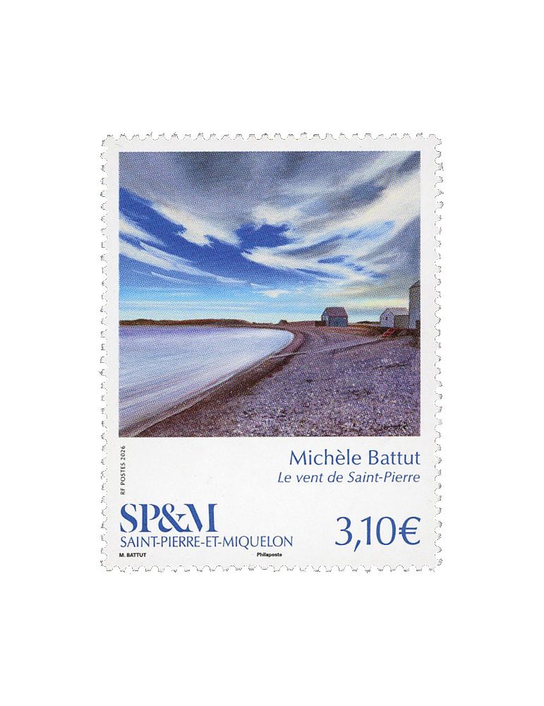 n° 1374 - Timbre Saint-Pierre et Miquelon Poste (LE VENT DE SAINT PIERRE- 12_26_051)