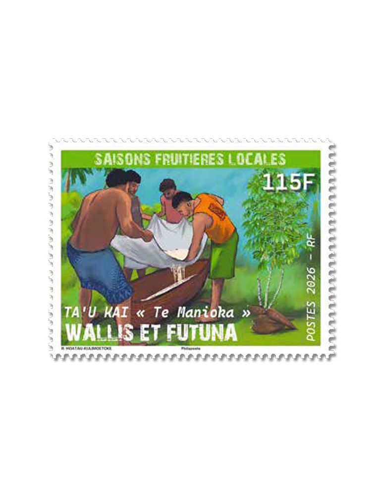n° 1016 - Timbre WALLIS & FUTUNA Poste (TA'U KAI TE MANIOKA- 13_26_601)