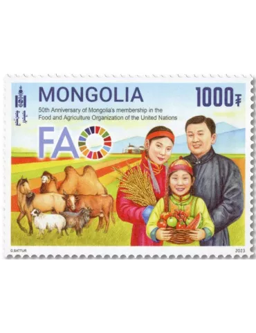 n° 3245 - Timbre MONGOLIE Poste