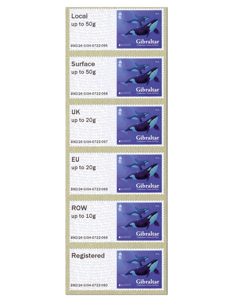 n° 125 - Timbre GIBRALTAR Timbres de distributeurs
