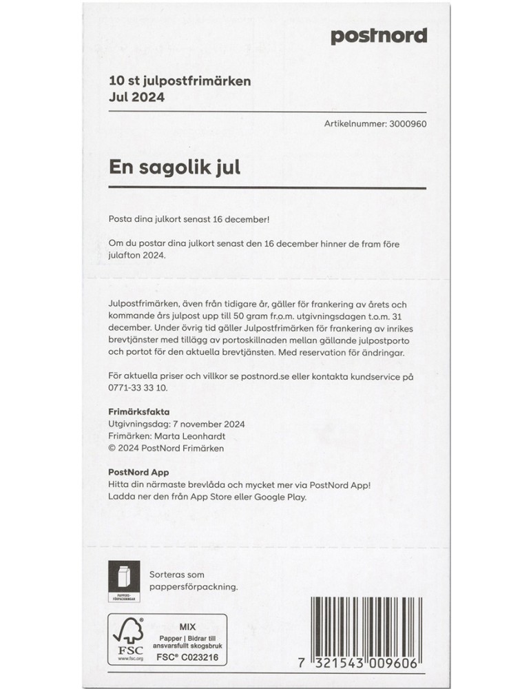 n° C3545 - Timbre SUEDE Carnets