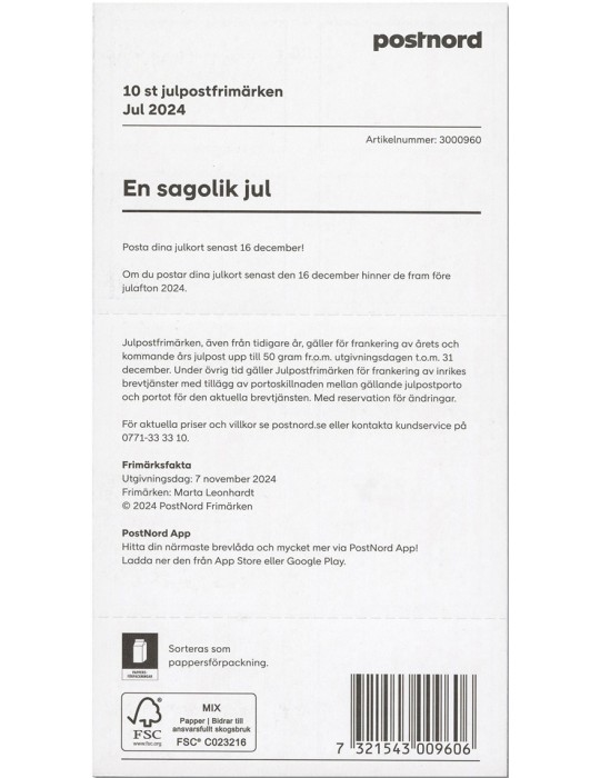 n° C3545 - Timbre SUEDE Carnets