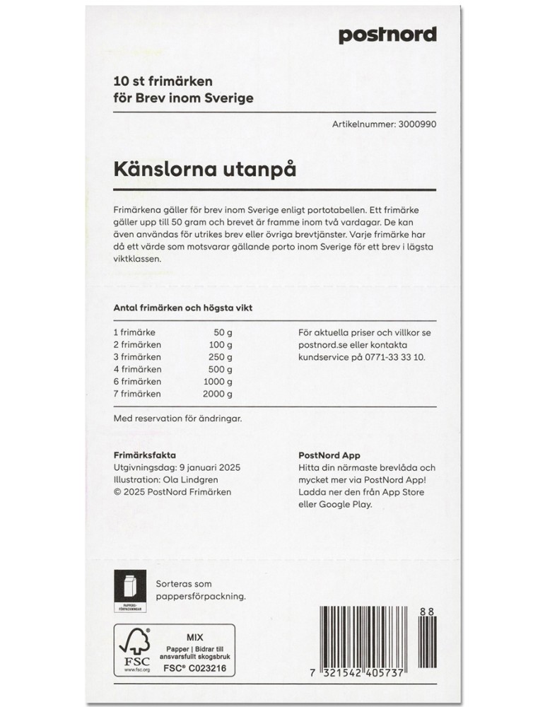 n° C3561 - Timbre SUEDE Carnets