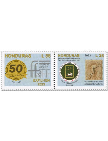 n° 345/346 - Timbre HONDURAS Poste