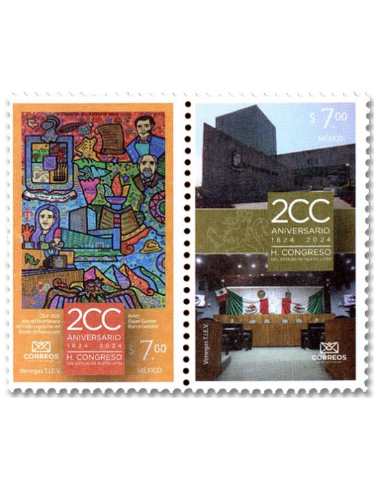 n° 3456/3457 - Timbre MEXIQUE Poste
