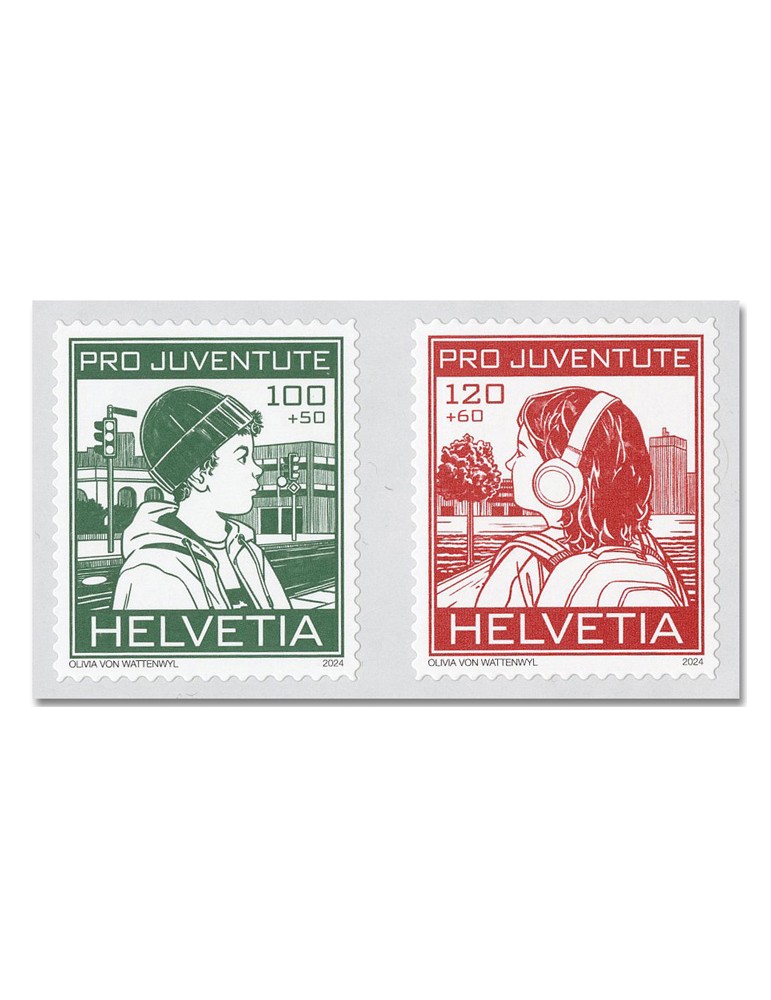 n° 2859/2860 - Timbre SUISSE Poste
